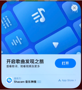 略阳苹果14维修站分享iPhone14音乐识别功能使用方法 