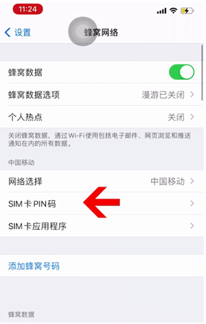 略阳苹果14维修网分享如何给iPhone14的SIM卡设置密码 