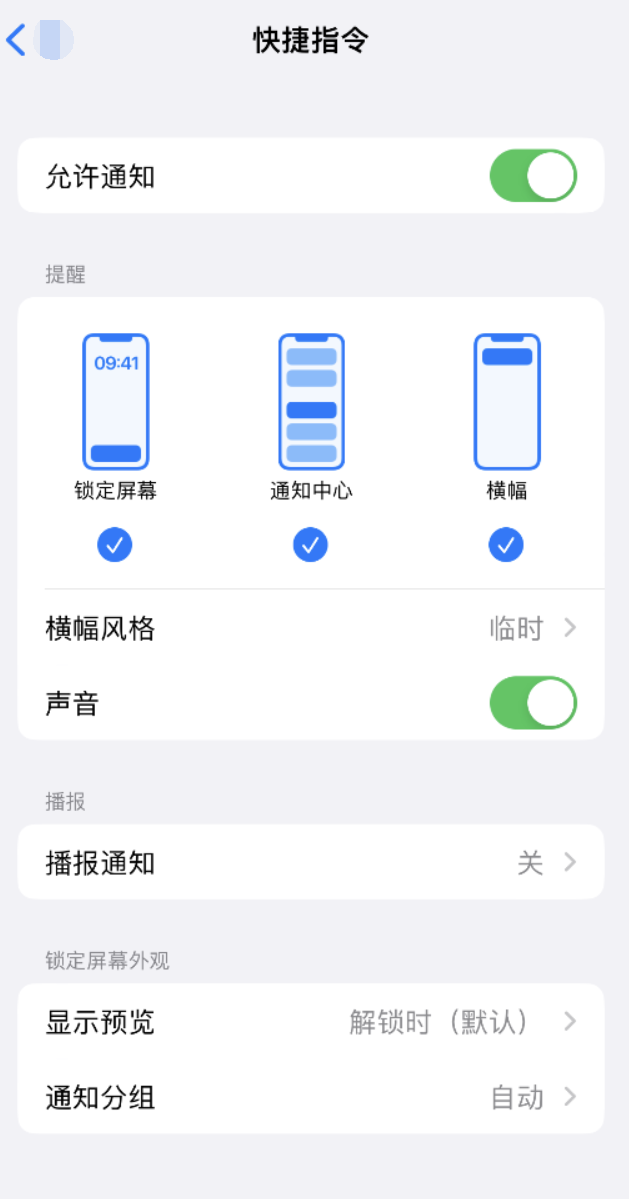 略阳苹果手机维修分享如何在 iPhone 上关闭快捷指令通知 