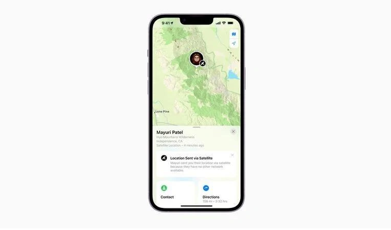 略阳苹果14维修分享iPhone14系列中 FindMy功能通过卫星分享位置方法教程 